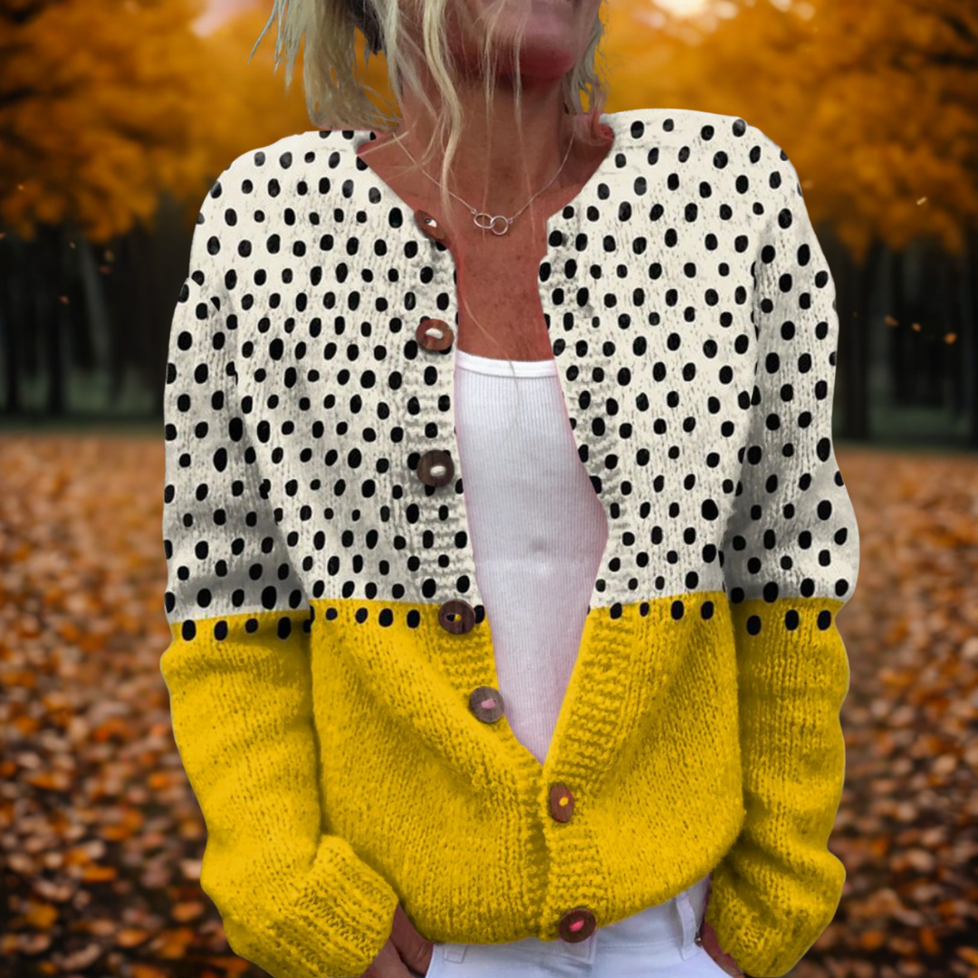 Diana | Polka Sunshine Cardigan
