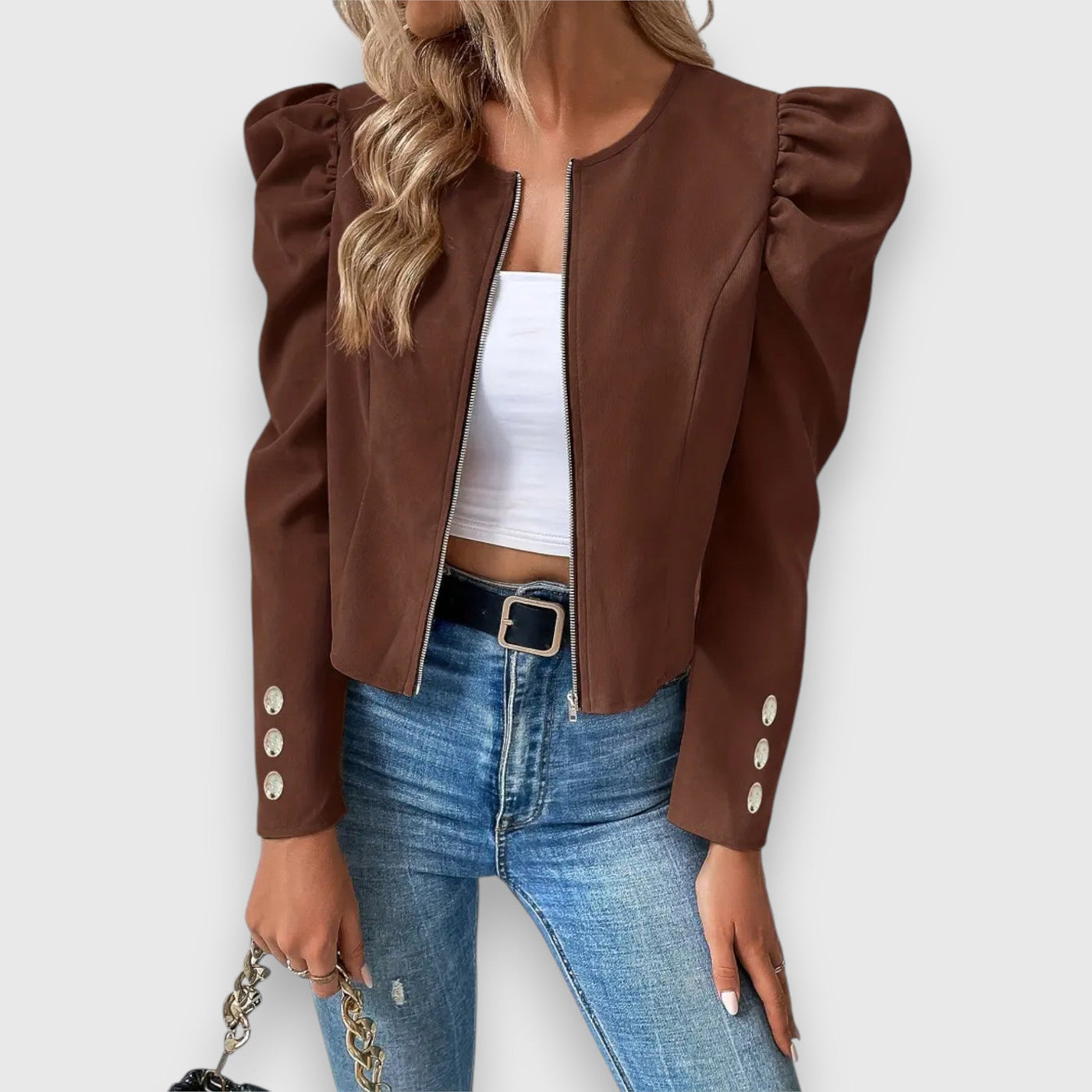 Phoebe | Puff Shoulder Blazer