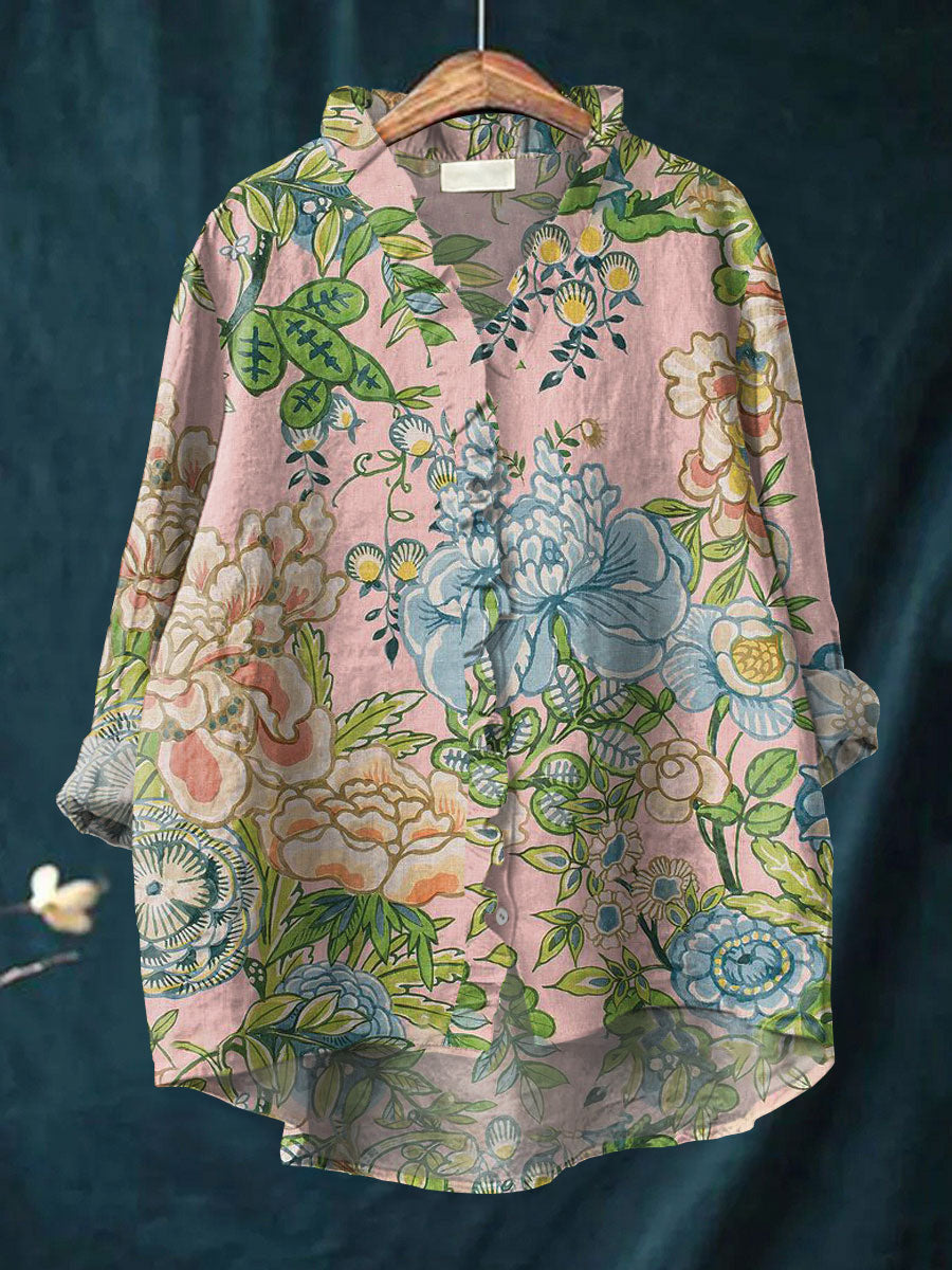 Angela | Pastel Floral Blouse