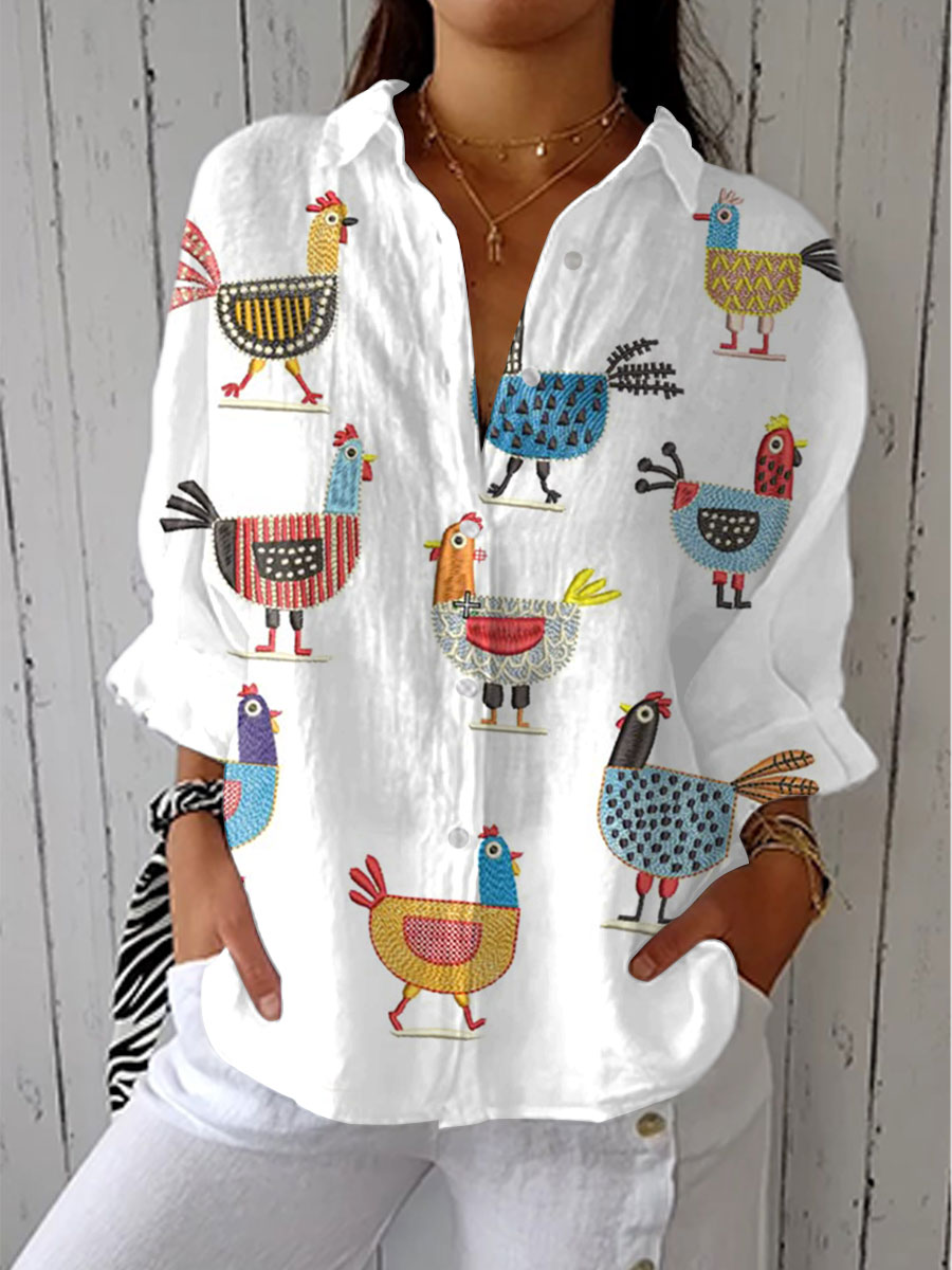 Shannon | Whimsical Hen Shirt