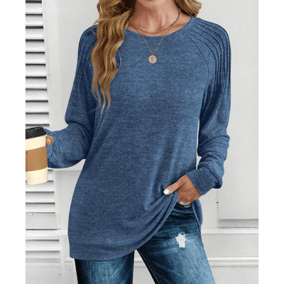 Brenna | Cozy Knit Long Sleeve Blouse