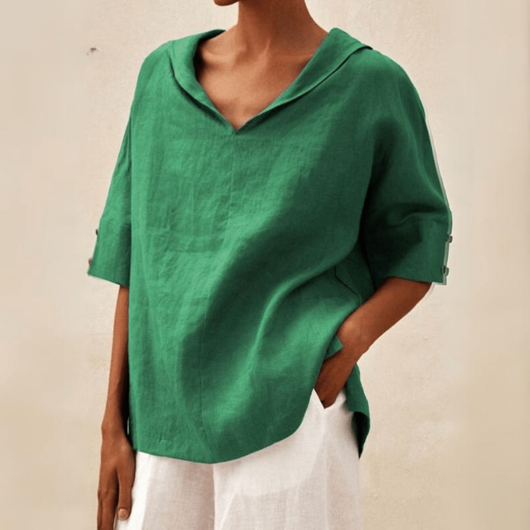 Arianna | Relaxed V-Neck Blouse