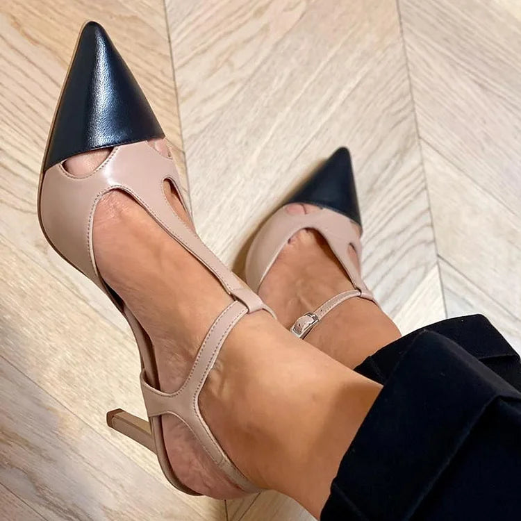 Elena | Parisian Contrast Heels