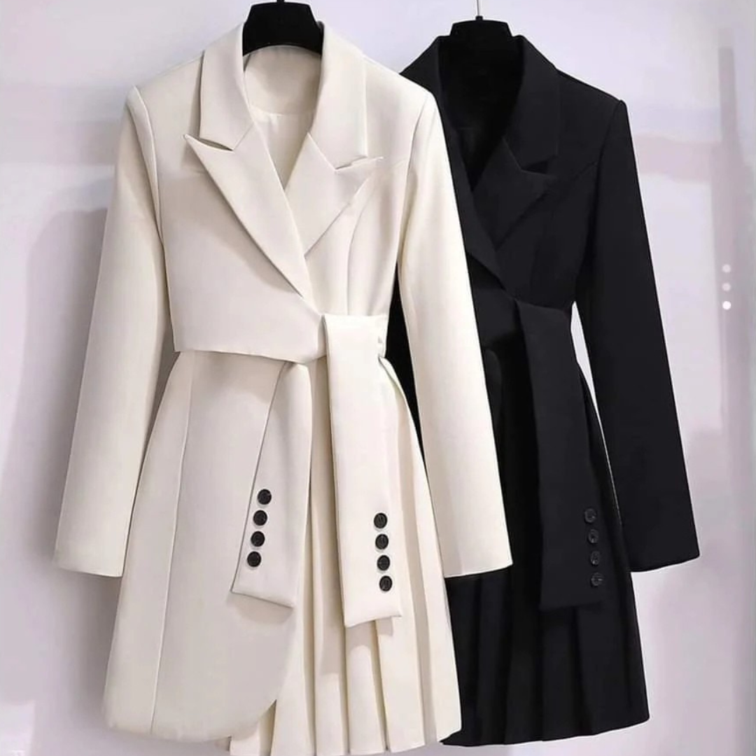 Celeste | Elegant Belted Wool Coat