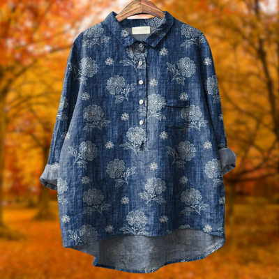 Lina | Vibrant Floral Embroidered Shirt