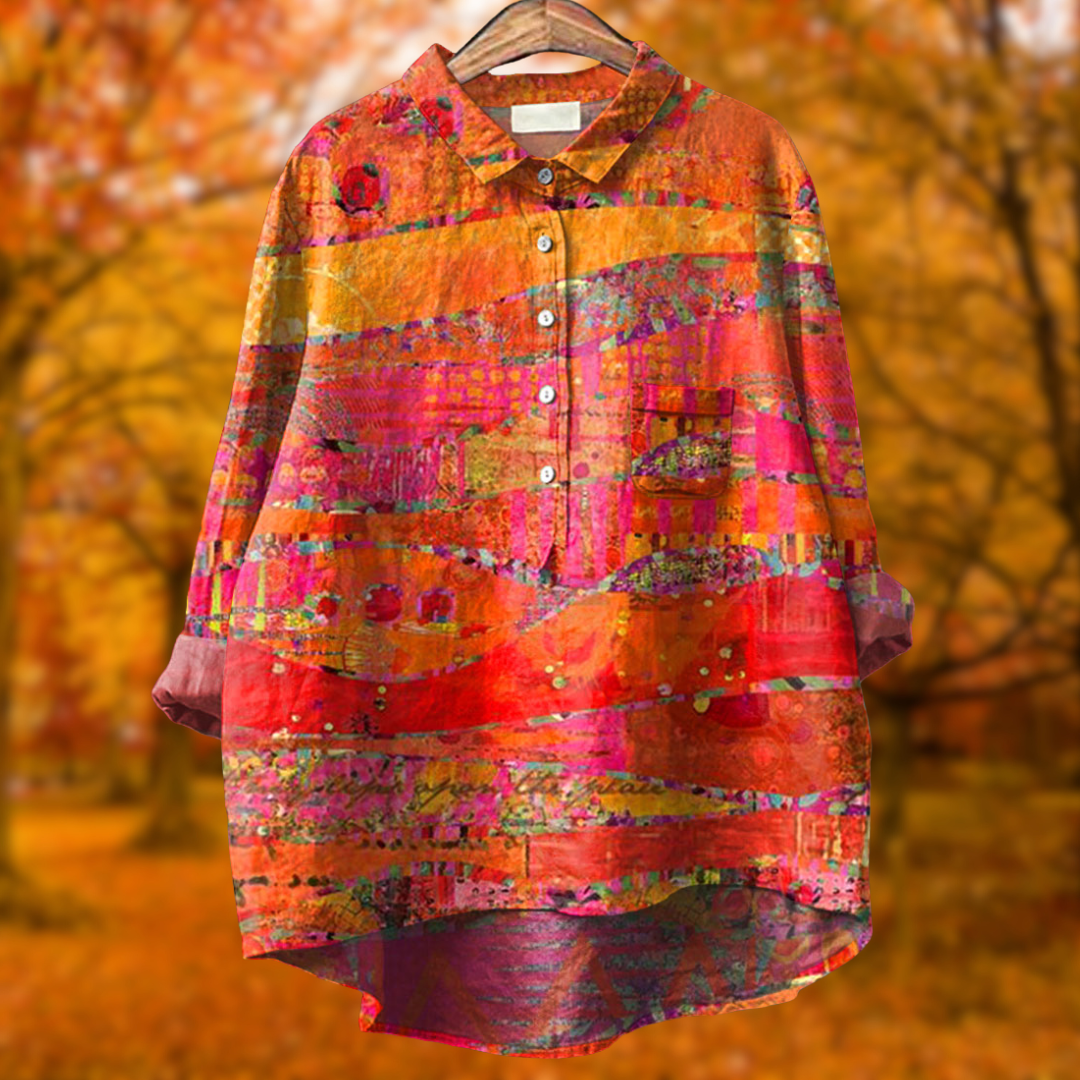 Ariana | Bold Abstract Print Shirt