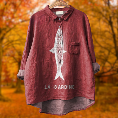 Lily | Sardine Graphic Shirt