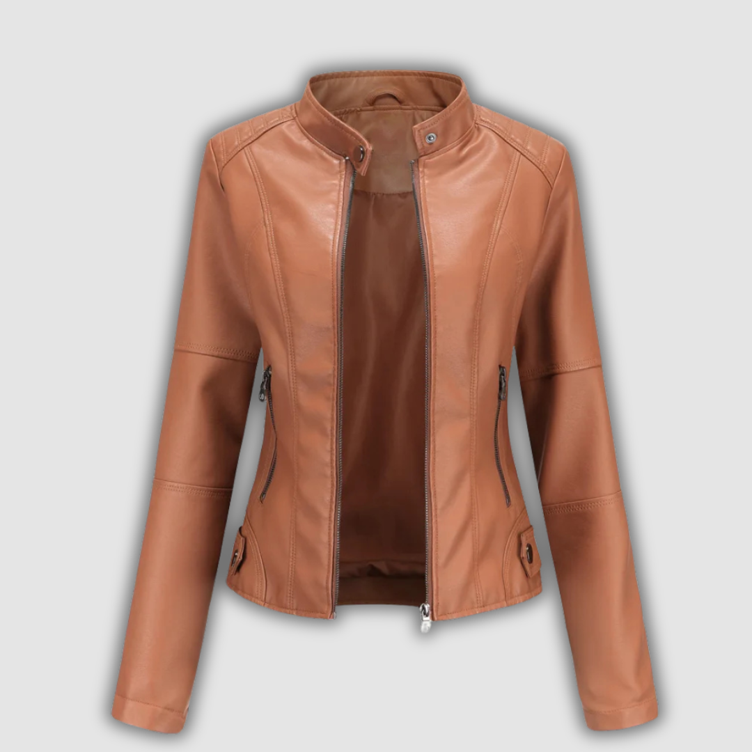 Tamara | Crimson Moto Jacket