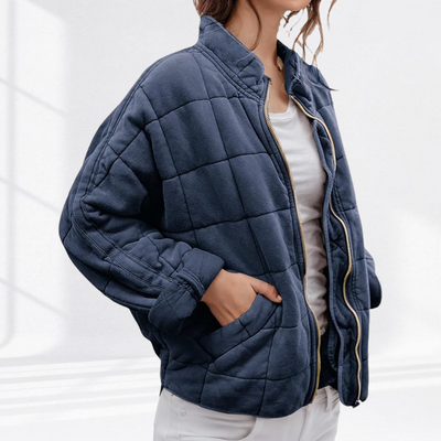 Freja | Quilted Comfort Sweater Jacket