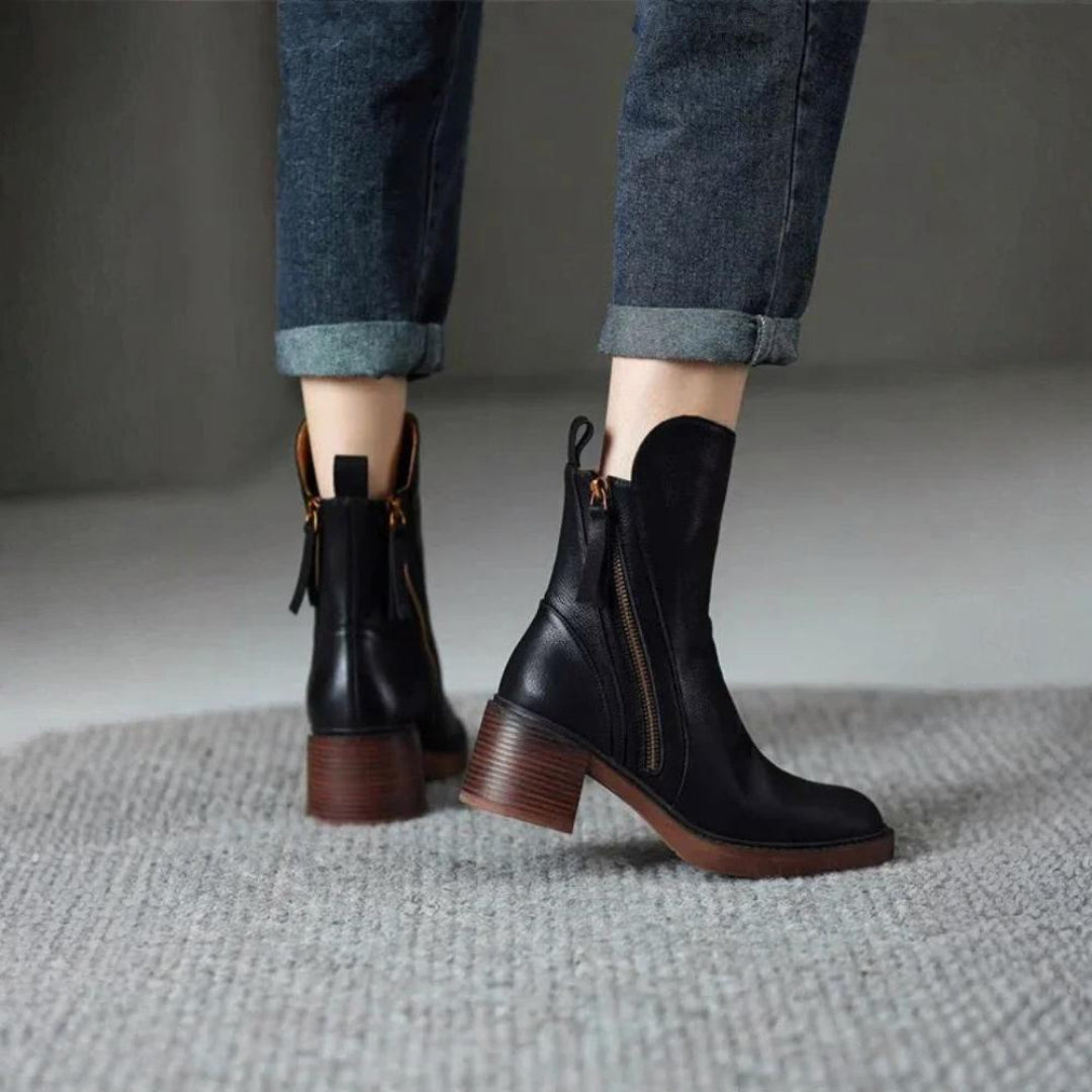 Amara | Classic Zip-Up Boots