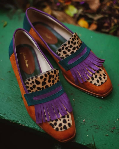 Natasha | Statement Fringe Loafers