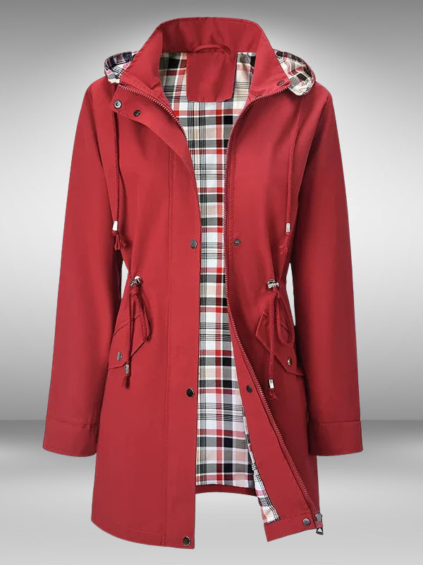 Corinne | Plaid-Lined All-Weather Jacket
