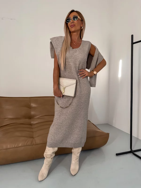 Natasha | Knitted Dress & Sweater Set