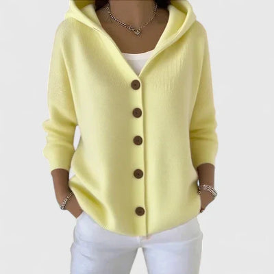 Elaine | Cozy Button Hoodie