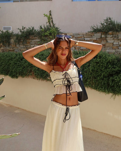 Callie | Boho Ruffle Skirt Set