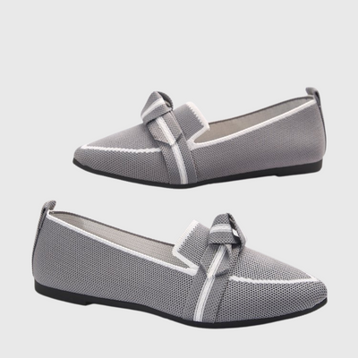 Tricia | Pointed Loafers with Contrast Trim