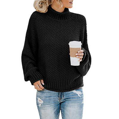 Savannah | Classic Knit Mock Neck Sweater