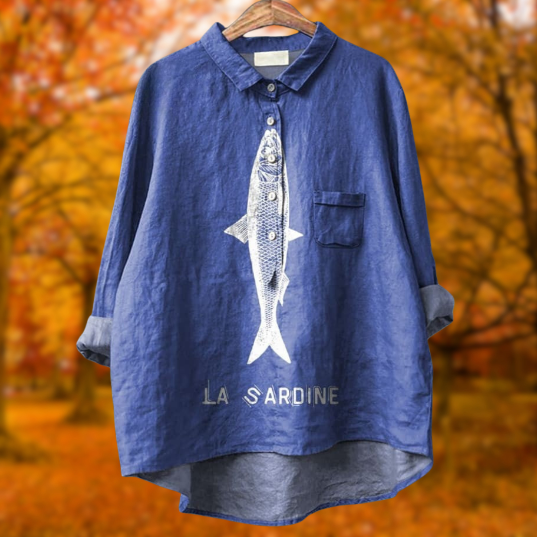 Lily | Sardine Graphic Shirt