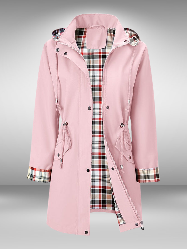 Corinne | Plaid-Lined All-Weather Jacket