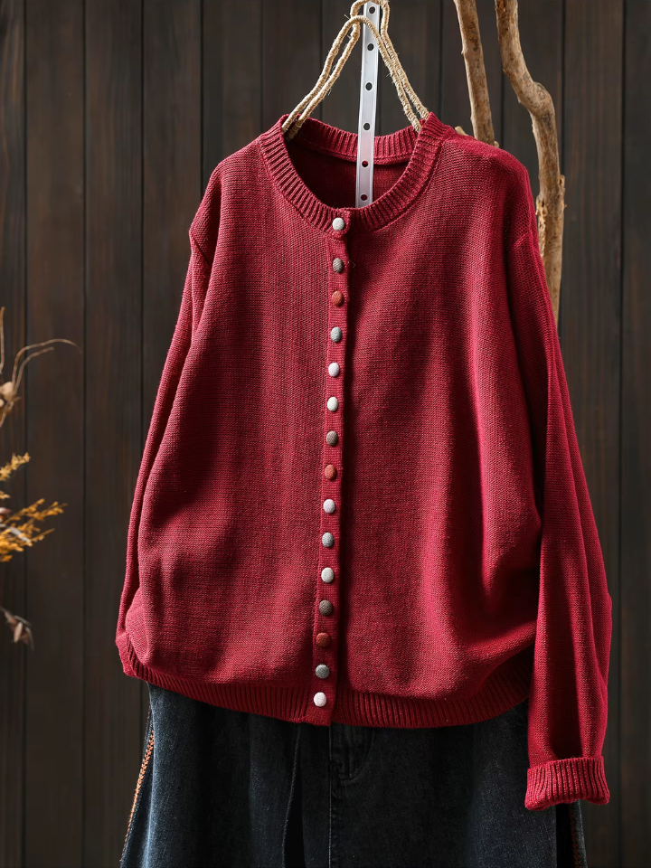Erika | Elegant Knit Cardigan with Button Detail