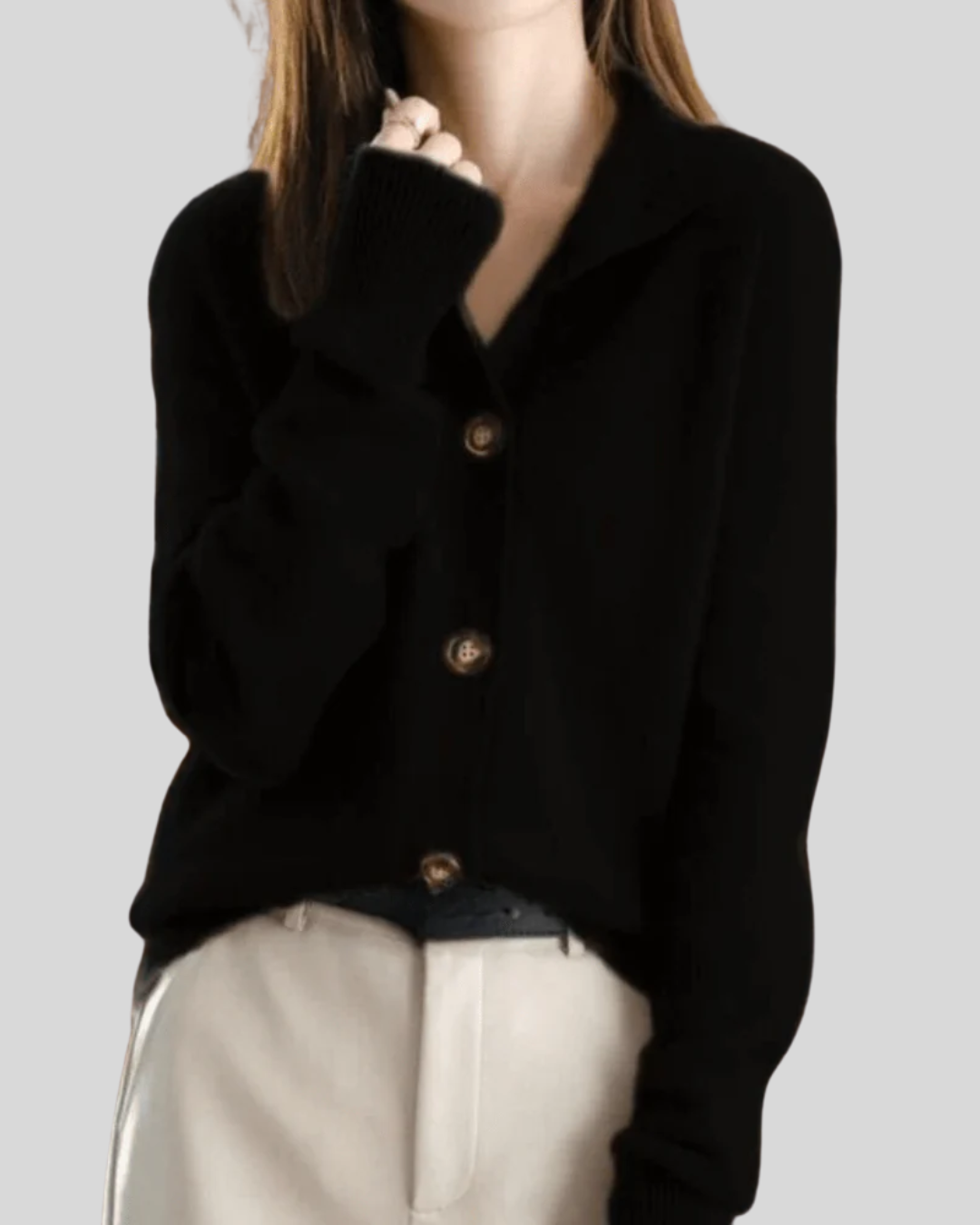 Haisley | Buttoned Knit Sweater