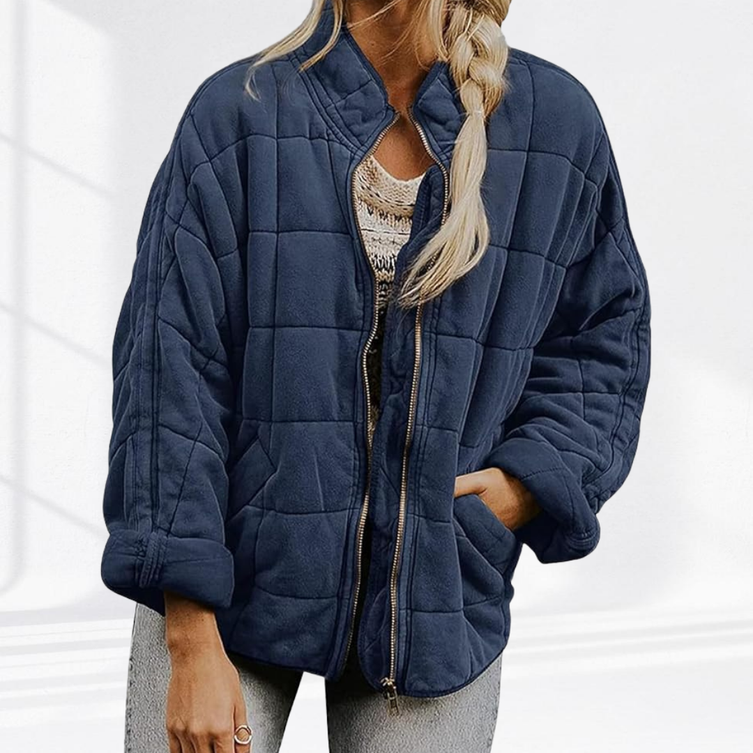 Freja | Quilted Comfort Sweater Jacket