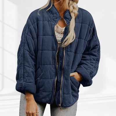 Freja | Quilted Comfort Sweater Jacket