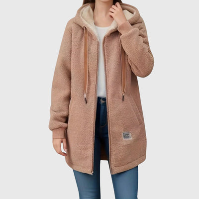 Melanie | Cozy Sherpa Zip Coat