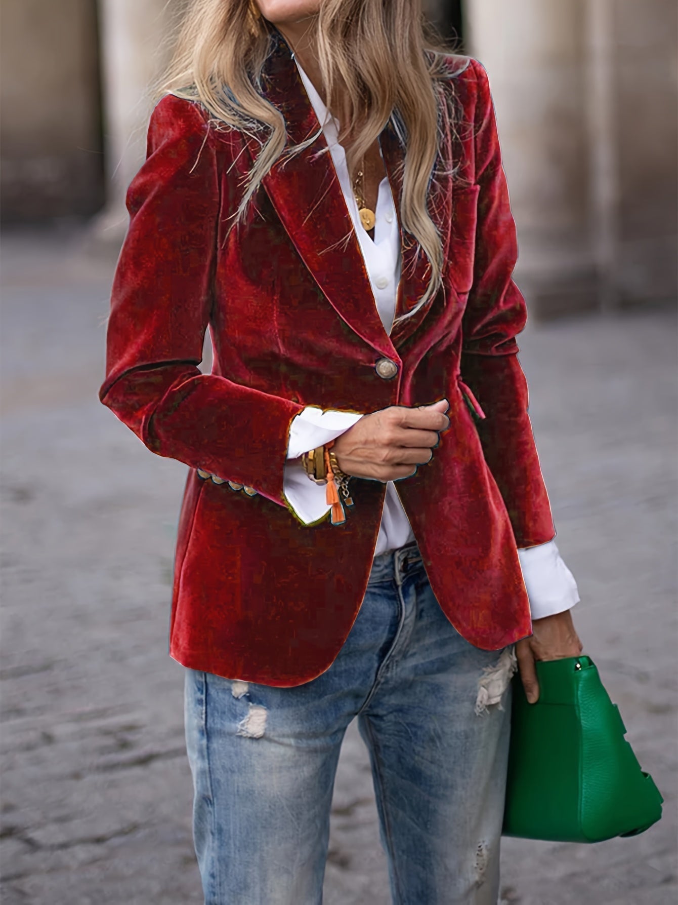 Anastasia | Velvet Blazer
