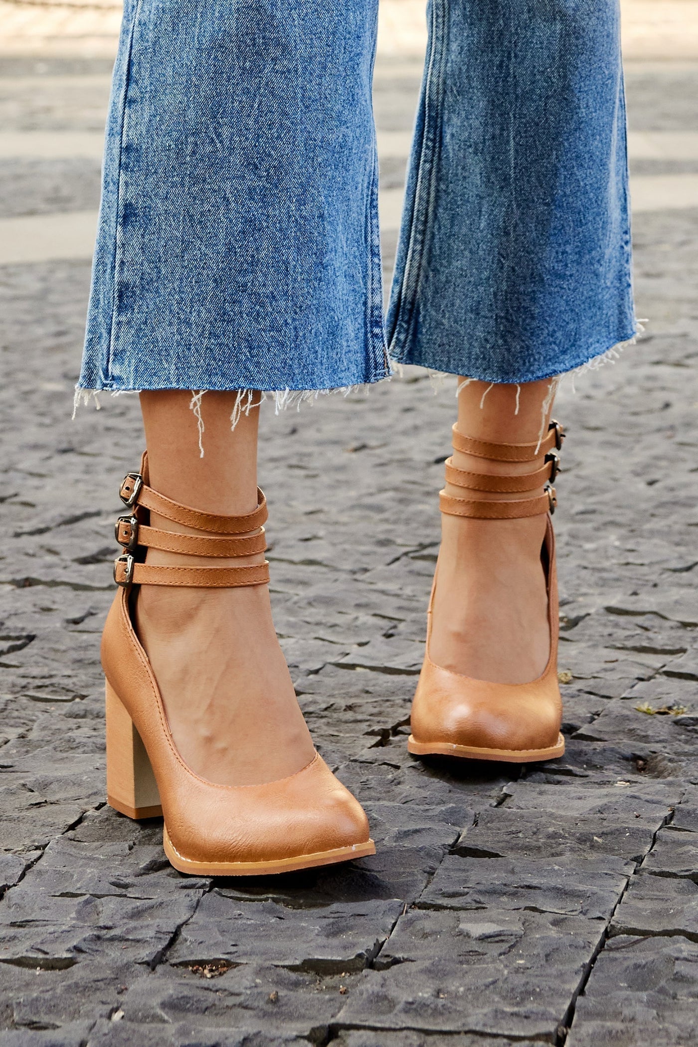 Margot | Triple Strap Heels