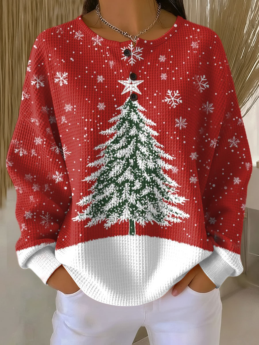 Fiona | Snowfall Tree Sweater