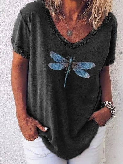 Serena | Dragonfly Print Blouse