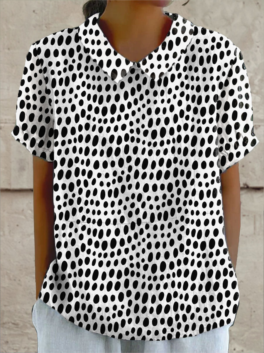Lana | Playful Polka Dot Shirt