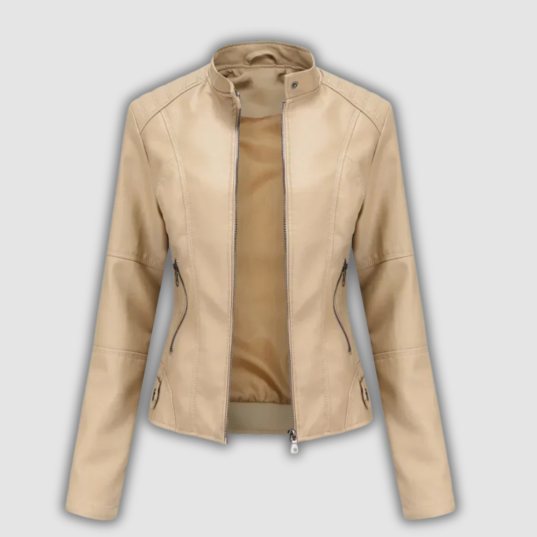 Tamara | Crimson Moto Jacket