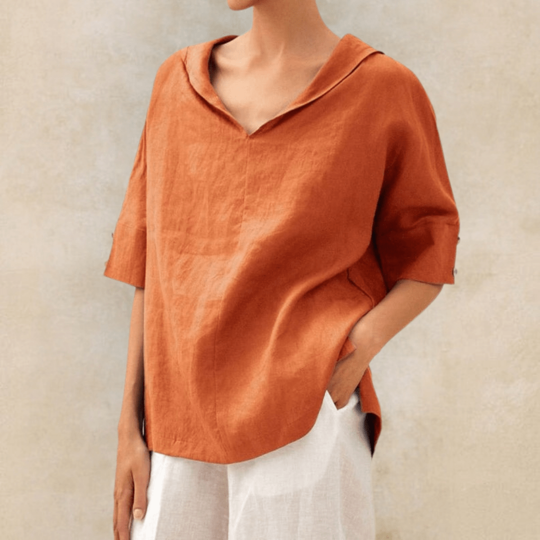 Arianna | Relaxed V-Neck Blouse