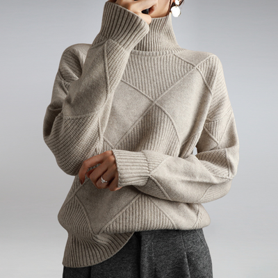 Kathryn | High-Neck Knit Sweater