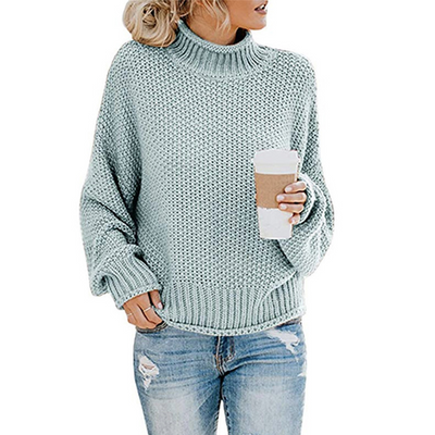 Savannah | Classic Knit Mock Neck Sweater
