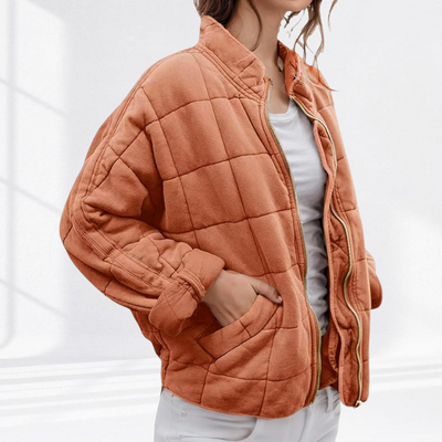 Freja | Quilted Comfort Sweater Jacket