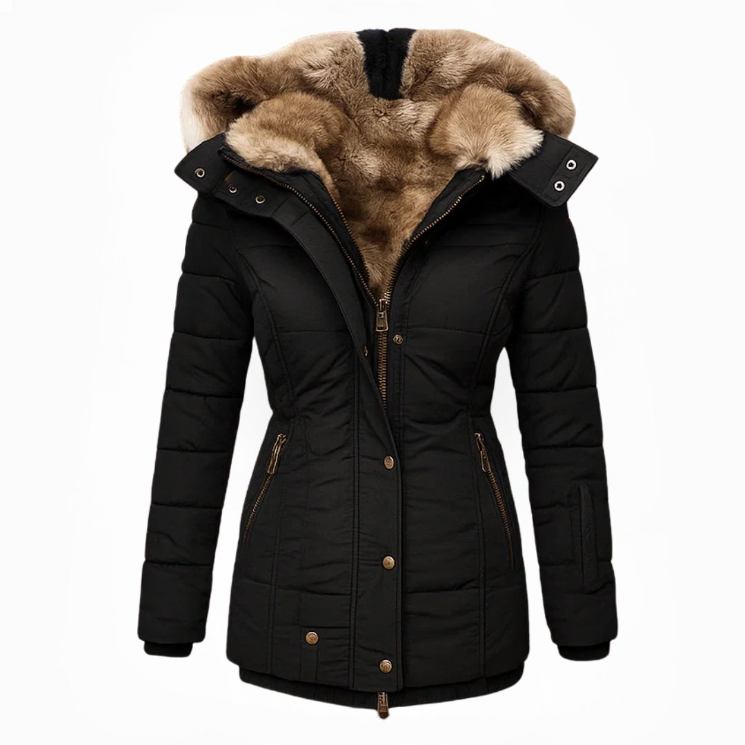 Juliette | Luxe Fur-Collar Winter Coat