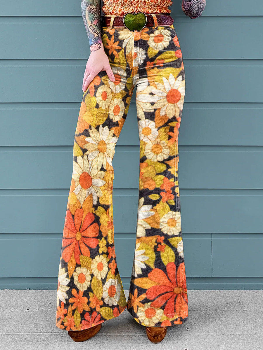 Tina | Retro Flower Pants