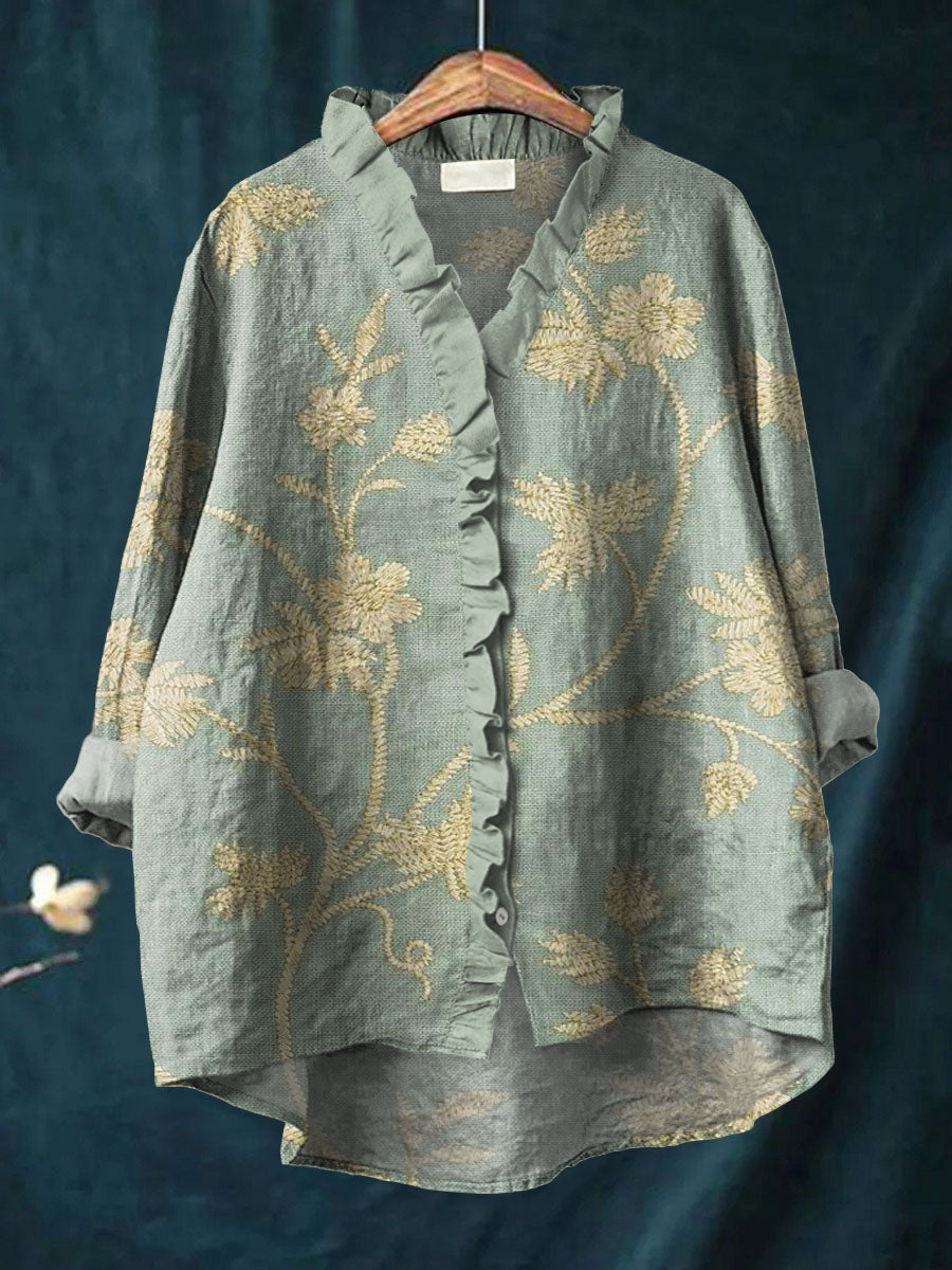 Olivia | Elegant Bloom Blouse