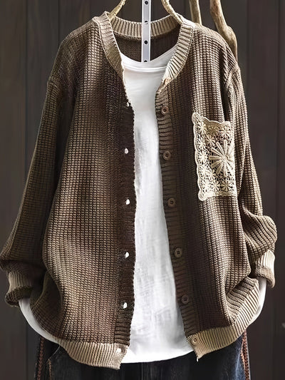 Nancy | Vintage Crochet Pocket Cardigan