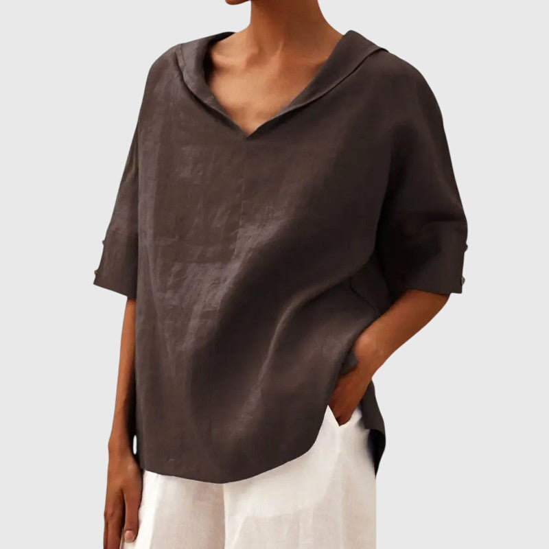 Avery | Relaxed V-Neck Blouse