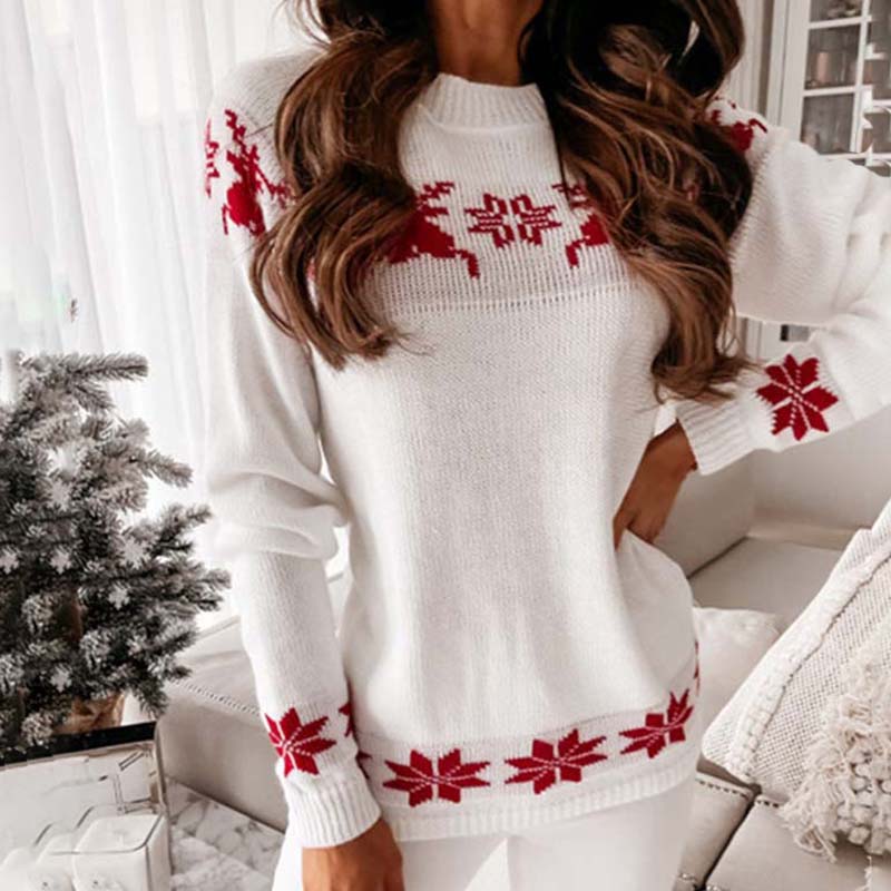 Elise | Nordic Snowflake Sweater
