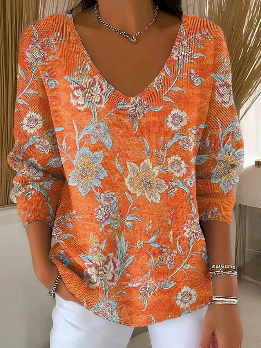 Clara | Sunset Floral Blouse