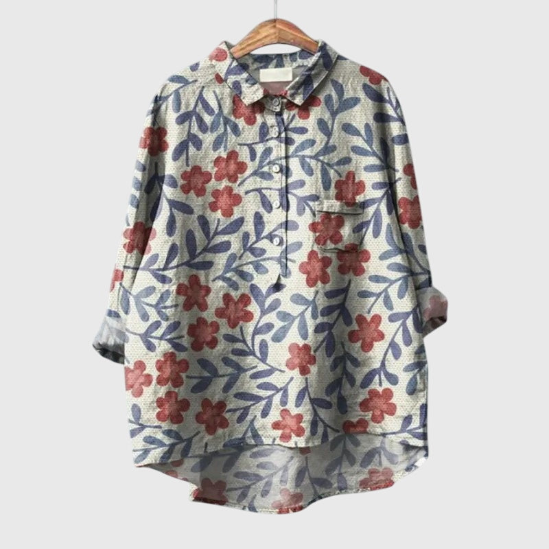 Jane  | Colorful Floral Blouse