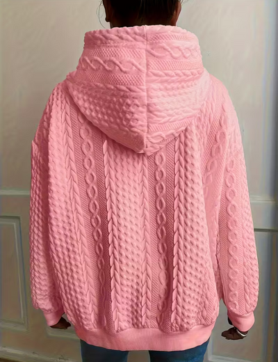 Nicole | Cable Knit Hoodie Sweater