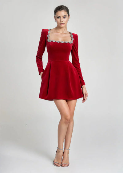 Vivienne | Velvet Elegance Dress