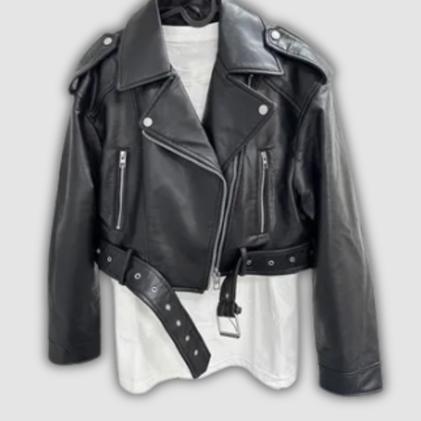 Yvonne | Cropped Biker Jacket