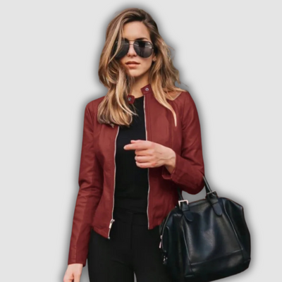 Regina | Classic Leather Jacket